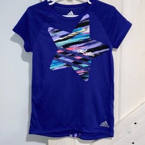 Girls Adidas Graphic Star Short Sleeve Shirt